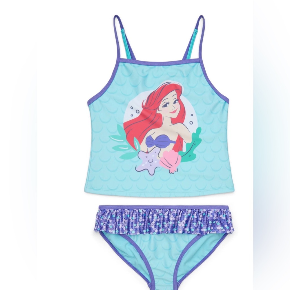 Disney Ariel Kids Swim Bikini - Blue and Purple